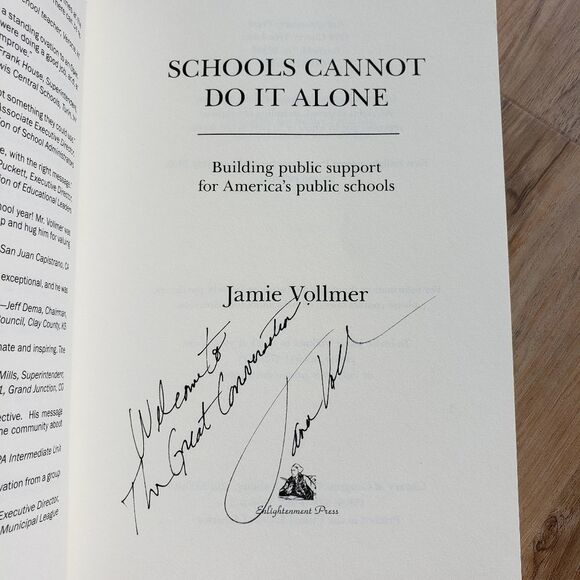 🔺️Schools Cannot Do It Alone Paperback Book - Picture 8 of 9